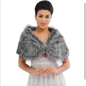 Faux Fur Shawl/Wrap